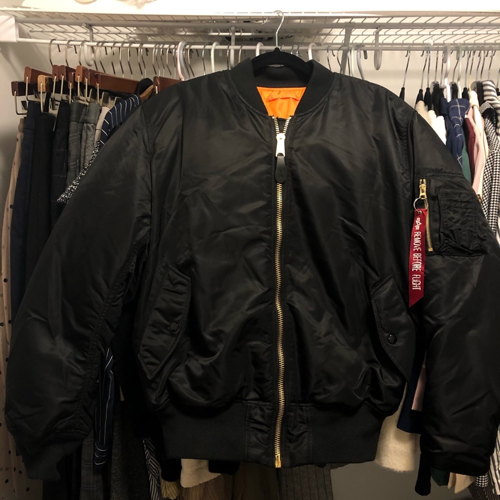 Alpha Industries Black Bomber Jacket
